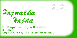 hajnalka hajda business card